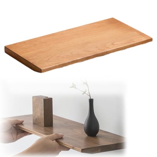 Étagère Murale, étagères Flottantes, Flottantes en Bois, Support De Rangement Mural pour Salon Chambre à Coucher Cuisine(Cherry,40x20cm)