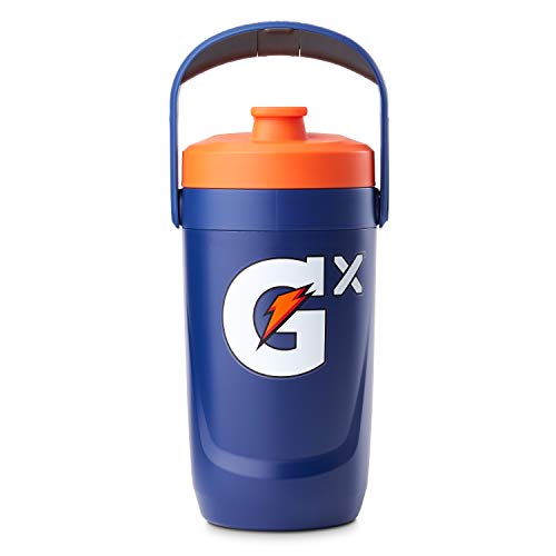 Gatorade Gx Performance Jug, 64oz, Leakproof, Non Slip Grip, Great for Athletes, Navy