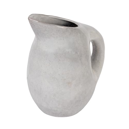 Neutral Reactive Glaze Stoneware Pitcher