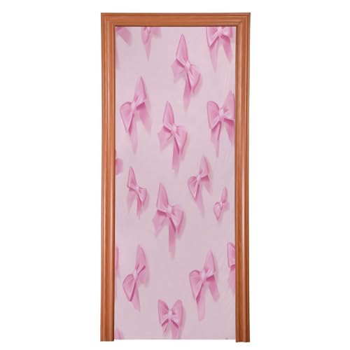 FLildon Bow Tie Door Cover Decoration, Party Accessory Porch Decor for Festive Ornament Room Door Covers 32 x 79 Inch