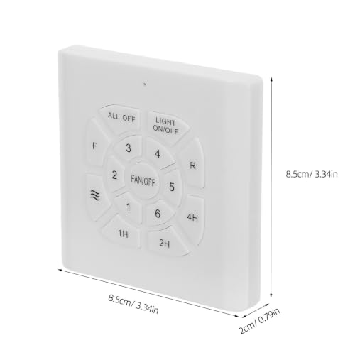 Control de ventilador de techo para regular velocidad y luz desde el panel blanco de pared 2