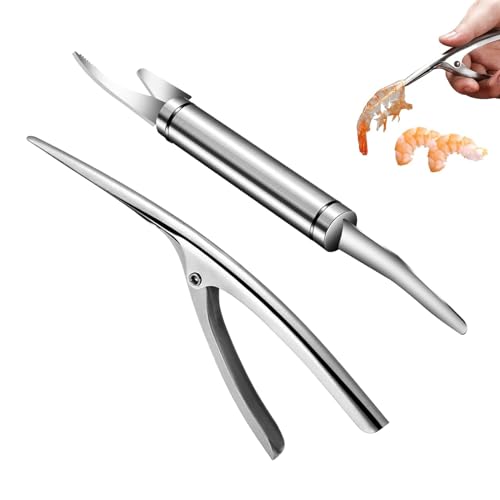 5 In 1 Multifunctional Shrimp Line Fish Maw Knife,Coltello per Sgusciare,Gamberetti Line Coltelli,Sbuccia Gamberi,Shrimp Line Knife,per Prodotti Come Gamberi e Pesce (2 Pezzi)