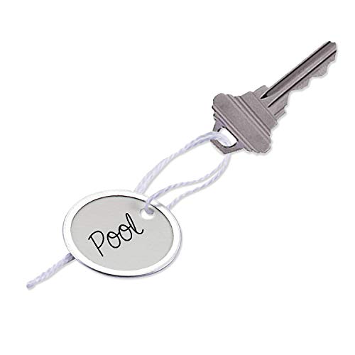 Lucky Line Paper Tag 1-1/4" With String, 25 Per Pack, White (27229) #TOP1