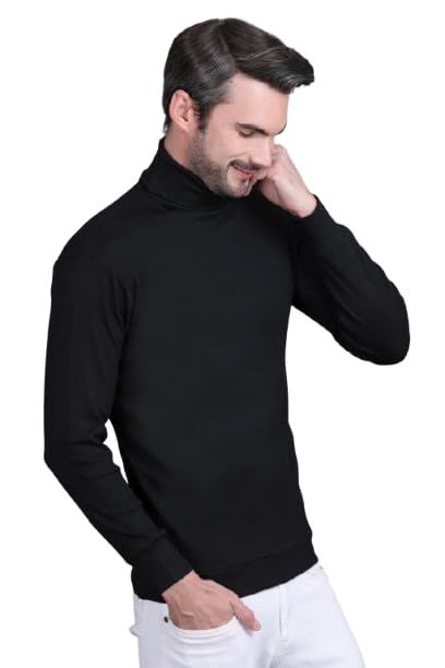 chozi Mens's Cotton Wool Stylish Turtle Neck Sweater | Winter Turtle Neck Sweater for Mens | High Neck, Pullover Sweater, Full Sleeve Winter Sweater for Mens,-picture-22