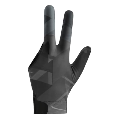 Guanti da biliardo per mano sinistra – Guanti da biliardo con 3 dita – Abbigliamento sportivo per principianti e professionisti, da indossare sulla mano sinistra