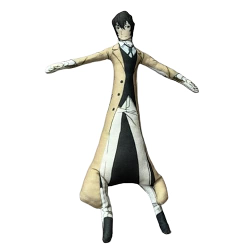 Zhongkaihua BSD Oreiller en peluche douce et torsadée de Dazai Osamu pour canapé, chambre à coucher, décoration d'intérieur, cadeaux de collection, 28 cm