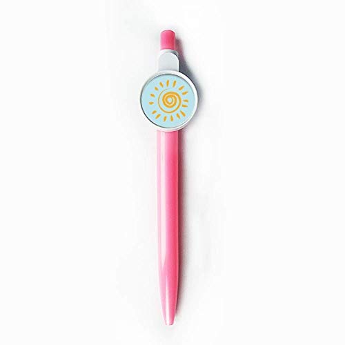 Stylo à bille Sunshine bleu rétractable pour sublimer vos carnets de notes et dessins