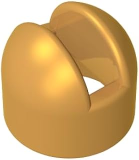 Gobricks GDS-1316 73587 4592 Lever Small Base, Pearl Gold, 50 pcs | Compatible with LEGO bricks. MOC components for major building brands, consistent color matching.