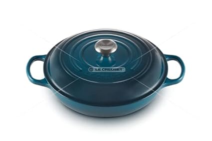Le Creuset-Evo Shllw Casserole 30 Deep Teal