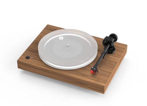 Pro-Ject X2 B, True Balanced Plattenspieler mit elektronischer Geschwindigkeitsumschaltung, Carbon Tonarm und Acrylplattenteller, inkl. Ortofon Quintet Red, Echtholz Walnuss