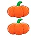 Ohomr Cojín de Calabaza, 2pcs Halloween Calabaza con Forma de Almohada, Almohadas Decorativas para el hogar de Peluche para sofá Dormitorio de automóviles (25 cm)