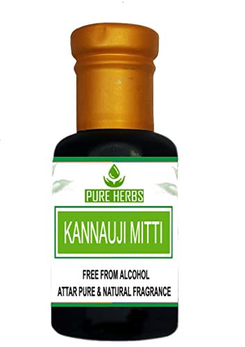 Pure Herbs Kannauji Mitti Attar - Sans alcool - Unisexe - Convient pour les occasions et les fêtes - Parfum (10 ml)