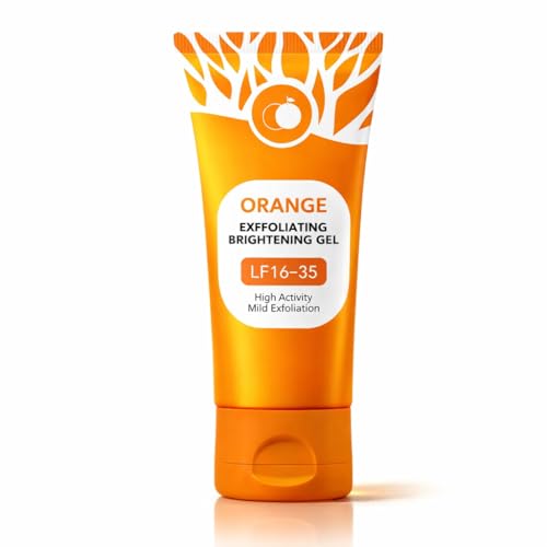 Image of Orange Eng Exfoliating Gel - Natural Orange Peel Gel for Face & Body - Deep Exfoliating Brightening Scrub to Purify - Soften and Moisturise Skin - Gentle Formula