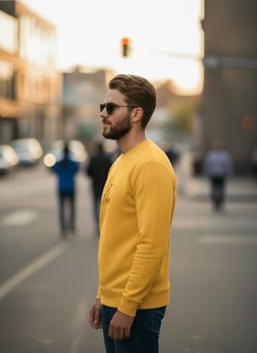 Image of Men Regular Fit Fleece ||Maroon||Round Neck Printed||Sweatshirt-JM3763