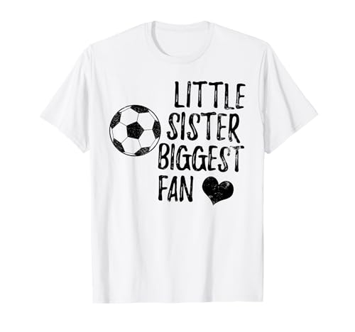 Camiseta de fútbol para hermanas, equipo de fútbol, vintage, regalo para niñas y niños Camiseta