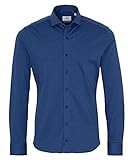 eterna Herren Soft Tailoring Jerseyhemd Slim FIT 1/1 blau 40_H_1/1