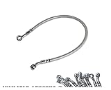 - Cantidad: 1 PCS ZHUSHANG SHUANGX 39CM-140 CM Motocicleta Freno Manguera de Aceite Línea de Freno Universal Motorbike Acero Inoxidable Tubería Trenzada Latiguillo Freno FIT FOR para Moto (Color : 45cm)