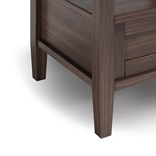 SIMPLIHOME Warm Shaker Solid Wood 20 inch Wide Transitional-Style End Tables in Warm Walnut Brown for the Living Room and Bedroom (Set of 2) by SIMPLIHOME - Image 6