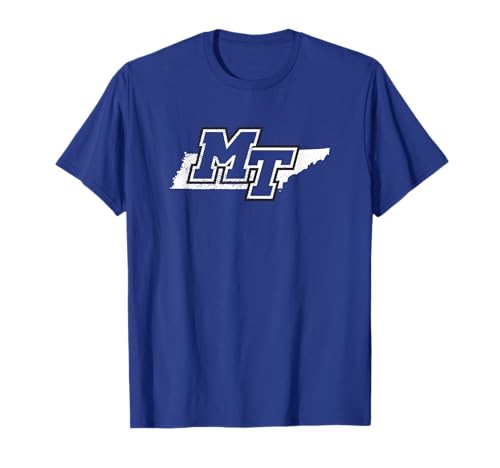 Middle Tennessee MTSU Blue Raiders State Shape T-Shirt