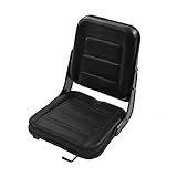RustyVioum Universal Forklift Seat for Excavator, Backhoe Dozer Telehandler Lawn Mower Seat with Fore/Aft Adjustment Replacement Forklift Seat Black