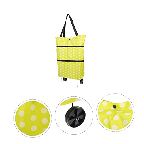 Alipis 4 Pcs dobrar o carrinho de compras sacola de supermercado de pano oxford carrinho de mão dobr