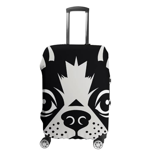 French Bulldog Printed Luggage Cover Protector, Fits 18-32 Inch Luggage