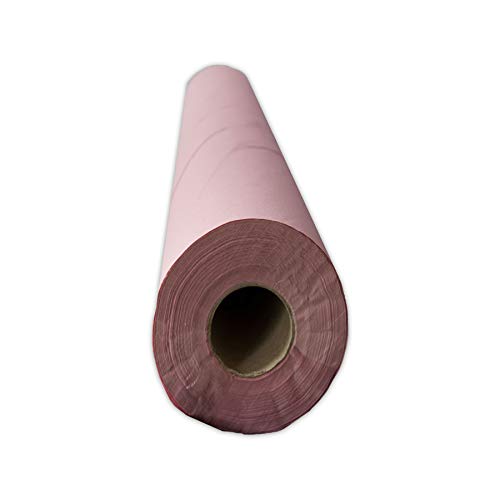 Saten Rolle Camilla, Recyclingpapier, 60 Meter, 1-lagig, glatt, 6 Stück, Rosa