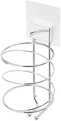 Compactor Bestlock Magic Wall Mountable Hairdryer Holder, Self-Adhesive Mounting, Supports up to 2 kg, Anti-Rust Chrome Plated Iron, 11 x 10.5 x 25 cm, RAN6855