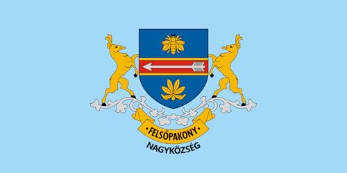Drapeau Large Felsőpakony de haute qualité pour mât officiel