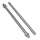 Yeebyee M12x250mm 304 Edelstahl Vollgewindestange, Rechtsgewinde 1.75mm Steigung mit 10 Stück Sicherungsmuttern, 5 Stück/Packung