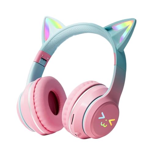 Auriculares inalámbricos para niños orejas de gato diadema infantil para teléfono y ordenador