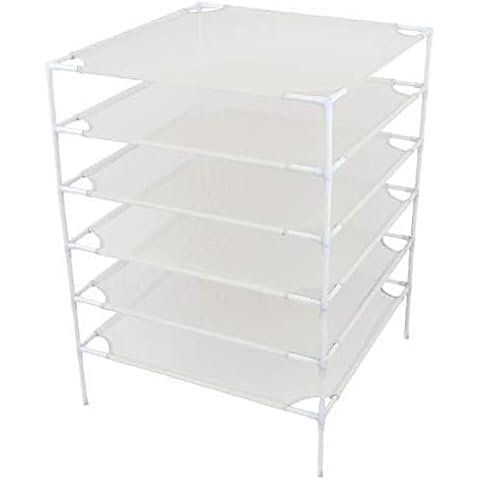 G-LEAF 6 Lagiger Wäscheständer für Pullover aus Mesh Cover