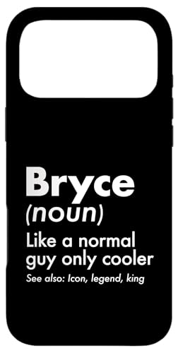 Bryce Like A Normal Guy Only Cooler Legend King �t�@�[�X�g�l�[�� �X�}�z�P�[�X iPhone 17 Pro Max �p