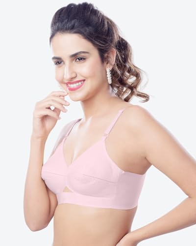 Image of Brida Kavya Xtrasoft Cotton Round Stitch Minimizer Bra - Full Coverage, Plus Size