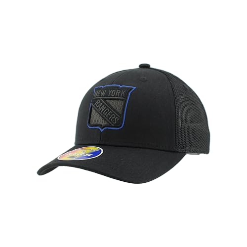 New York Rangers NHL Officially Licensed Youth Adjustable Snapback Hat Dakota Black Element