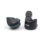 KyaMuc BQEYZ Zimowe flagowe słuchawki HiFi dynamiczny sterownik 11,6 mm PZT przewodzenie kostne douszne słuchawki przewodowe z odłączanym kablem 2-pinowym 0,78 mm dla muzyków audiofilów (zima, czarne, 4,4 mm)