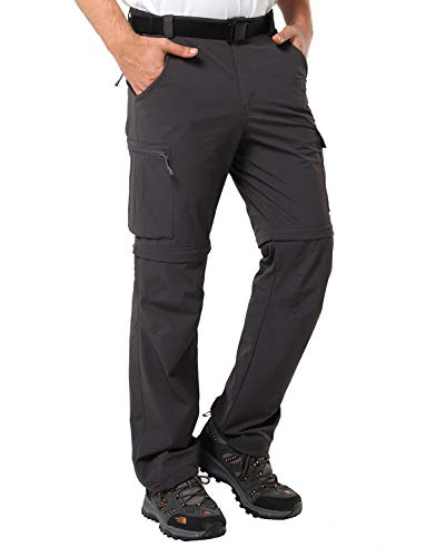 MIER Men's Convertible Pants Hiking Pants Quick Dry Cargo Pants Lightweight Comfort Stretch
