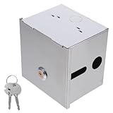 GETAJGHSD Sichere Edelstahl Steckdose mit Schloss Außensteckdose Typ 86 Abschließbare...