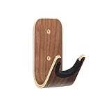 Violin Wall Hanger With Silicone Padding, Wooden Mount For Violins, Erhus, String Instrument Display Rack