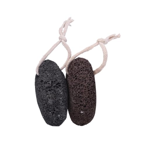 minkissy Natural Lava Stone Foot Washboard 2 Pcs Foot Grater Remover Pumice Stone for Feet Hand Exfoliation Foot Rem