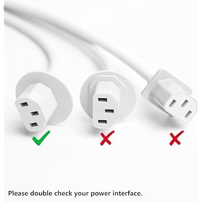 Replacement 3M (9.8ft) Power Adapter Extension Cable for Apple 21.5 27 iMac (Late 2012-2020) and iMac Pro (Late 2017), US Plug Power Supply Cord for Mac All-in-One Desktop Computer, White