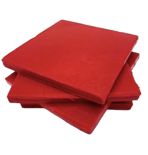 Cheese and Yogurt Making Cheese Wax for Cheese Making 1kg Red – Food Grade Coating Wax for Aging & Preserving – Melt & Brush or Dip – Flat Slabs