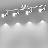 ➤Aplicable universal: no incluye bombillas, pero solo base de luz GU10, puedes ajustar la lámpara de techo con tus propios tipos de lámpara, como focos LED. El diseño profesional es universalmente adecuado para las bombillas tradicionales.