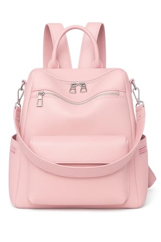 Image of Leather Backpack for Women | Large Capacity | College and Office use | PU Leather | shoulder bag for Ladies,