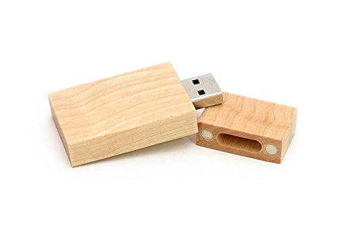 1 8GB USB 2.0 Wooden Maple Drive- Single Item - Grove Stick Design