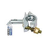 GeZu Impex Acoplador con Perno 48 x 48 mm Galvanizado por Inmersión en Caliente Set de 16 Abrazaderas para Andamios, Acoplamiento de Tubos de Construcción de Acero