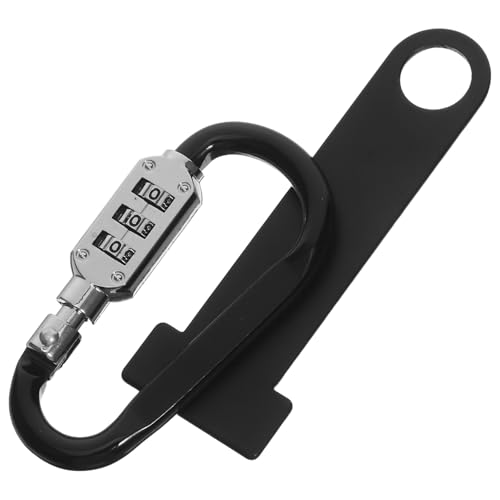 LOORGVEL Candado para Casco de Moto con Soporte Resistente la Intemperie Sistema Antirrobo Seguro y Correa Fácil Instalación sin Herramientas para Ciclismo y Motocicletas