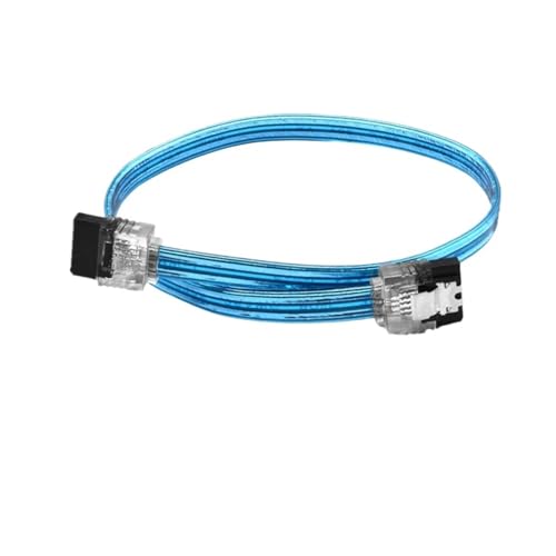Cable SATA III 6 Gb/s 1 m Angulo 180 Grados Transparente Rosa