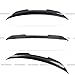 WheelX Real Carbon Fiber Rear Spoiler Compatible with 2007-2015 Infiniti G35 G25 G37 Q40 Sedan, PSM Style Duckbill Fits for 07-15 4-Door, Trunk Exterior High Kick Tail Deck Lid Wing Lip