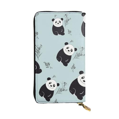 Portefeuille long en cuir panda : finissez-en avec le manque de place
